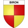 Biron 24 ville sticker blason écusson autocollant adhésif