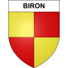Pegatinas escudo de armas de Biron adhesivo de la etiqueta engomada