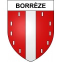 Pegatinas escudo de armas de Borrèze adhesivo de la etiqueta engomada