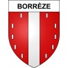 Borrèze 24 ville sticker blason écusson autocollant adhésif