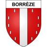 Borrèze Sticker wappen, gelsenkirchen, augsburg, klebender aufkleber