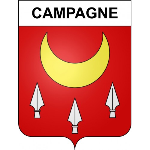 Pegatinas escudo de armas de Campagne adhesivo de la etiqueta engomada