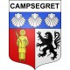 Stickers coat of arms Campsegret adhesive sticker