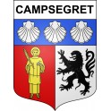 Stickers coat of arms Campsegret adhesive sticker