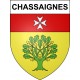 Stickers coat of arms Chassaignes adhesive sticker