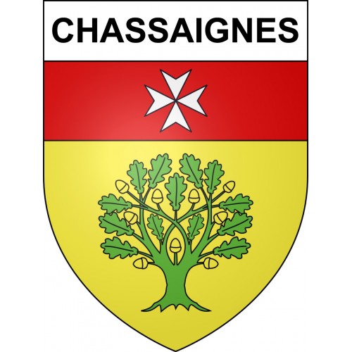 Adesivi stemma Chassaignes adesivo