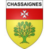 Adesivi stemma Chassaignes adesivo