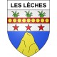 Stickers coat of arms Les Lèches adhesive sticker