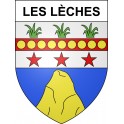 Les Lèches 24 ville sticker blason écusson autocollant adhésif
