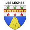 Les Lèches 24 ville sticker blason écusson autocollant adhésif