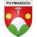 Stickers coat of arms Puymangou adhesive sticker