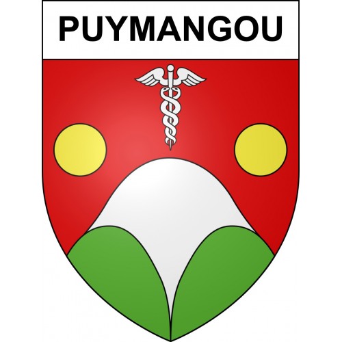 Puymangou Sticker wappen, gelsenkirchen, augsburg, klebender aufkleber