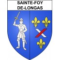 Stickers coat of arms Sainte-Foy-de-Longas adhesive sticker
