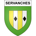 Pegatinas escudo de armas de Servanches adhesivo de la etiqueta engomada