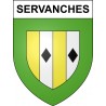 Servanches 24 ville sticker blason écusson autocollant adhésif