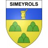 Simeyrols 24 ville sticker blason écusson autocollant adhésif