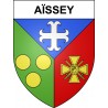 Aïssey 25 ville sticker blason écusson autocollant adhésif