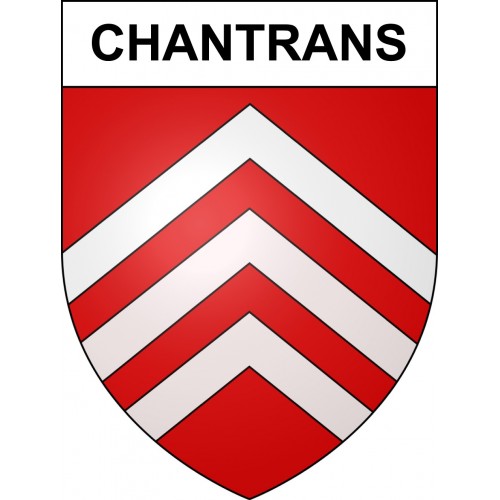 Chantrans 25 ville sticker blason écusson autocollant adhésif
