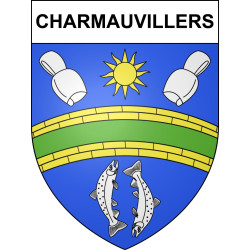 Charmauvillers Sticker wappen, gelsenkirchen, augsburg, klebender aufkleber