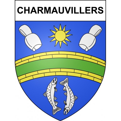Charmauvillers Sticker wappen, gelsenkirchen, augsburg, klebender aufkleber
