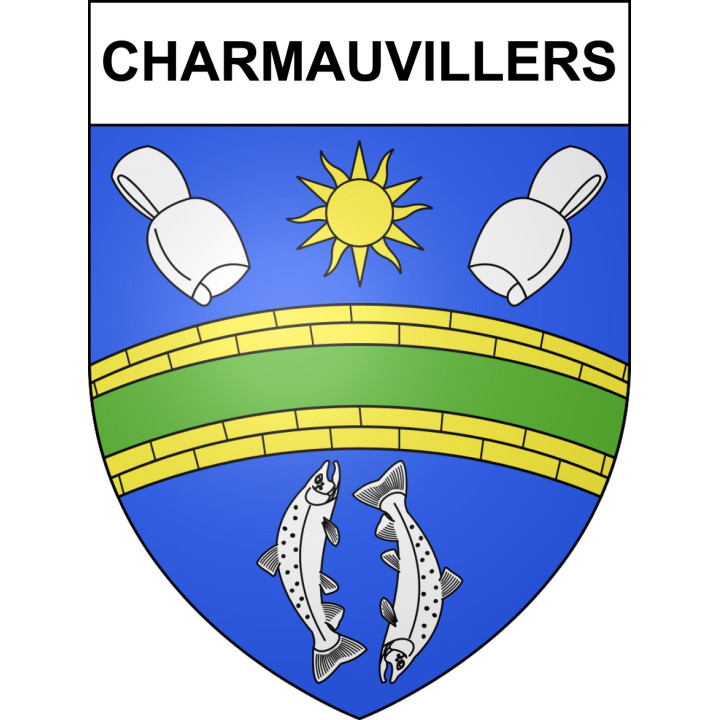 Stickers coat of arms Charmauvillers adhesive sticker