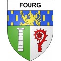 Fourg 25 ville sticker blason écusson autocollant adhésif