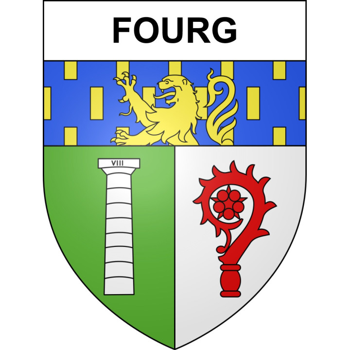 Fourg Sticker wappen, gelsenkirchen, augsburg, klebender aufkleber