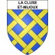 Pegatinas escudo de armas de La Cluse-et-Mijoux adhesivo de la etiqueta engomada