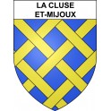 La Cluse-et-Mijoux 25 ville sticker blason écusson autocollant adhésif