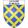 La Cluse-et-Mijoux 25 ville sticker blason écusson autocollant adhésif