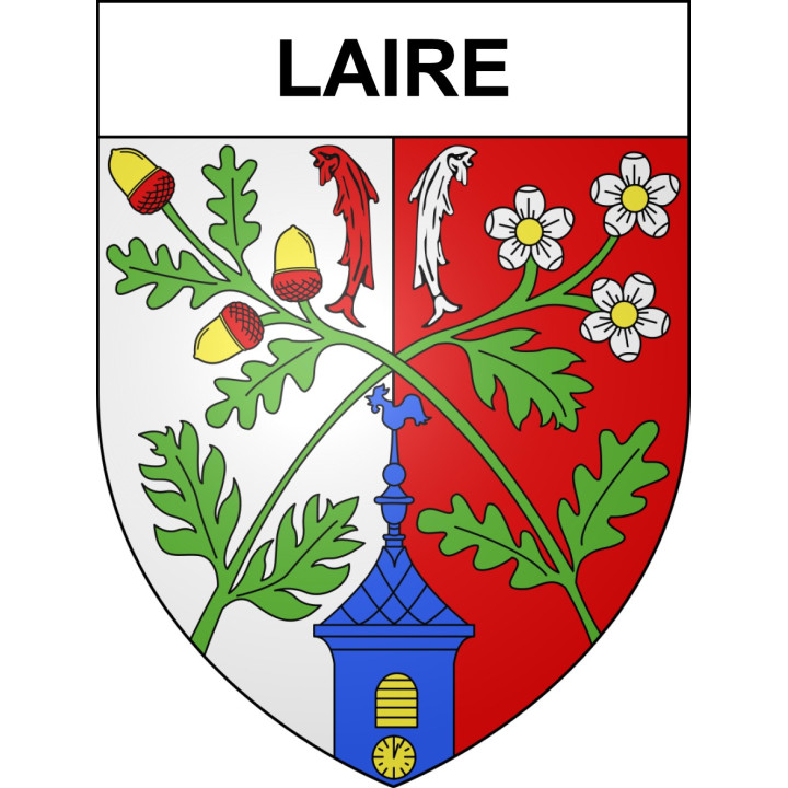 Pegatinas escudo de armas de Laire adhesivo de la etiqueta engomada