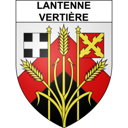 Pegatinas escudo de armas de Lantenne-Vertière adhesivo de la etiqueta engomada