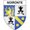 Pegatinas escudo de armas de Noironte adhesivo de la etiqueta engomada