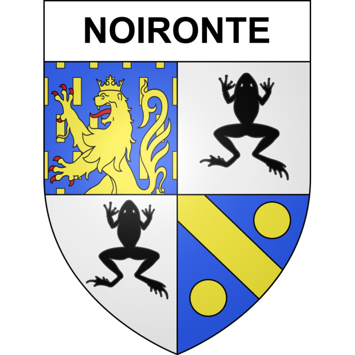 Stickers coat of arms Noironte adhesive sticker