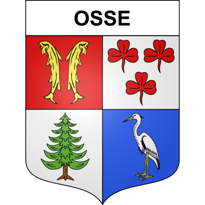 Osse 25 ville sticker blason écusson autocollant adhésif