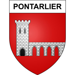 Pontarlier 25 ville sticker blason écusson autocollant adhésif