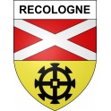 Recologne 25 ville sticker blason écusson autocollant adhésif