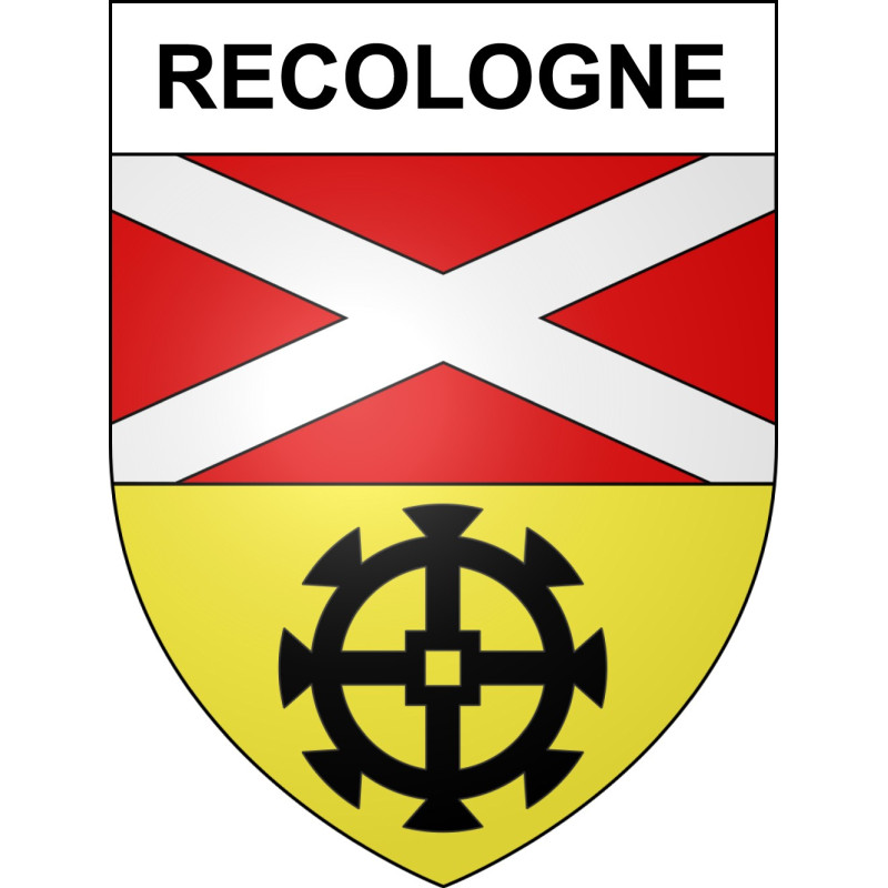 Recologne Sticker wappen, gelsenkirchen, augsburg, klebender aufkleber