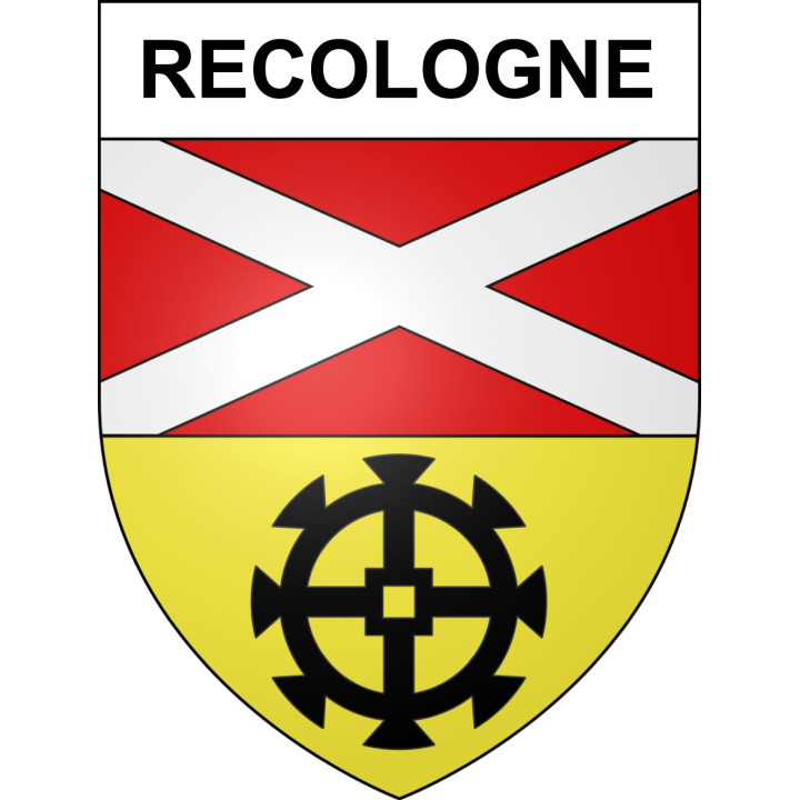 Recologne Sticker wappen, gelsenkirchen, augsburg, klebender aufkleber