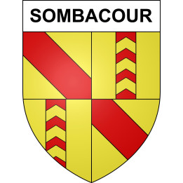 Stickers coat of arms Sombacour adhesive sticker