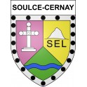 Soulce-Cernay 25 ville sticker blason écusson autocollant adhésif