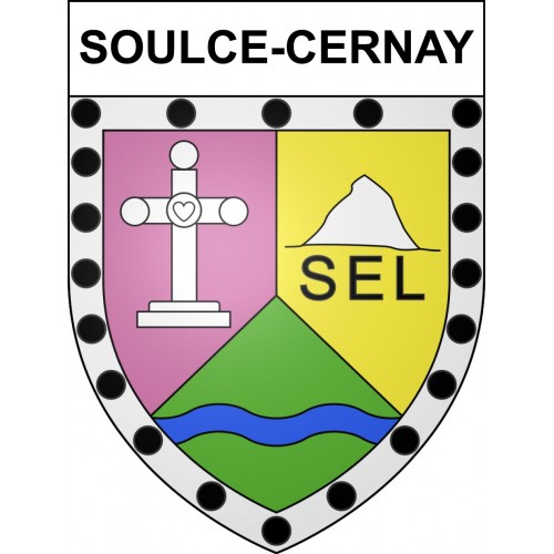 Adesivi stemma Soulce-Cernay adesivo