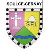 Soulce-Cernay Sticker wappen, gelsenkirchen, augsburg, klebender aufkleber
