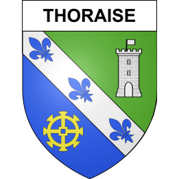 Thoraise 25 ville sticker blason écusson autocollant adhésif