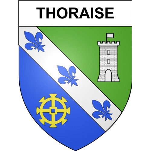 Thoraise 25 ville sticker blason écusson autocollant adhésif