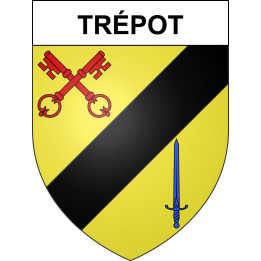 Trépot Sticker wappen, gelsenkirchen, augsburg, klebender aufkleber