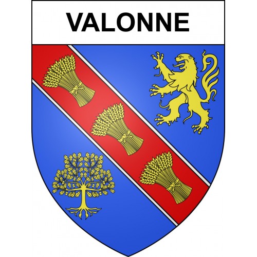 Valonne 25 ville sticker blason écusson autocollant adhésif