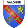 Pegatinas escudo de armas de Valonne adhesivo de la etiqueta engomada