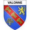 Valonne 25 ville sticker blason écusson autocollant adhésif