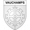 Pegatinas escudo de armas de Vauchamps adhesivo de la etiqueta engomada